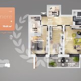 Piata Sudului, apartament 3 camere, 79.81 mp utili